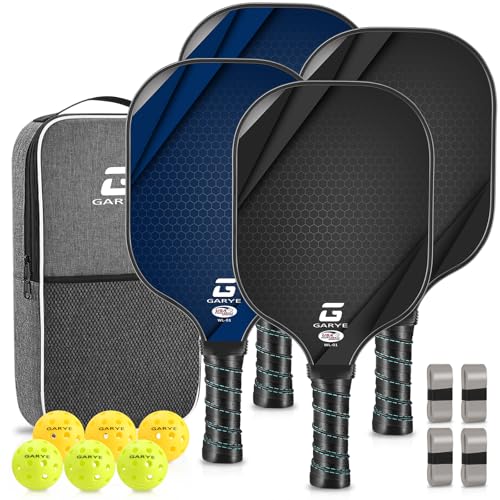 GARYE Pickleball Paddles Set of 4, Carbon Fiber