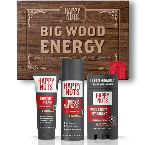 HAPPY NUTS Mens Gift Hygiene Kit - Big Wood Energy