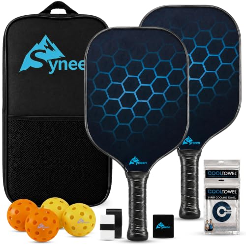 SYNEEN Pickleball Paddle Set of 2 – T700 Carbon Fiber