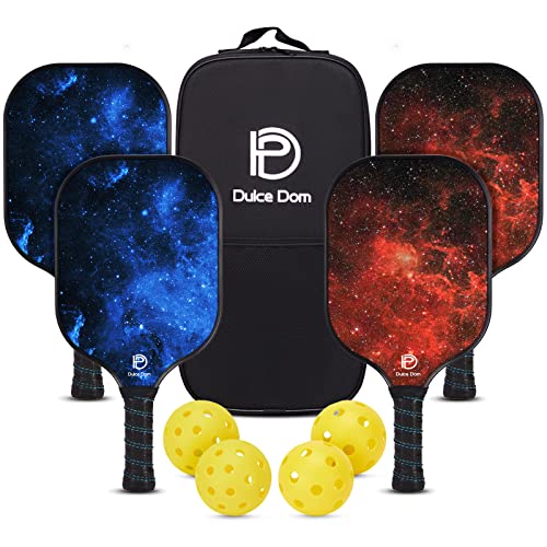 DULCE DOM Pickleball Paddles, USAPA Approved Lightweight Set