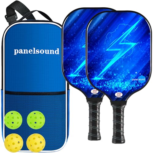 Pickleball Paddles Set of 2, USAPA Approved Lightweight...