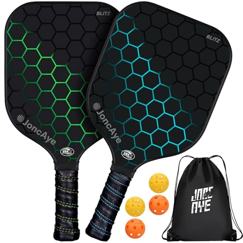 JoncAye Pickle-Ball Racket Set of 2 or 4 Paddles